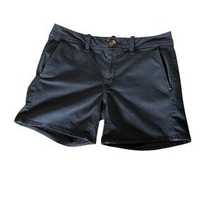 American Eagle Size 4 Navy Blue Super Stretch Midi Chino Shorts